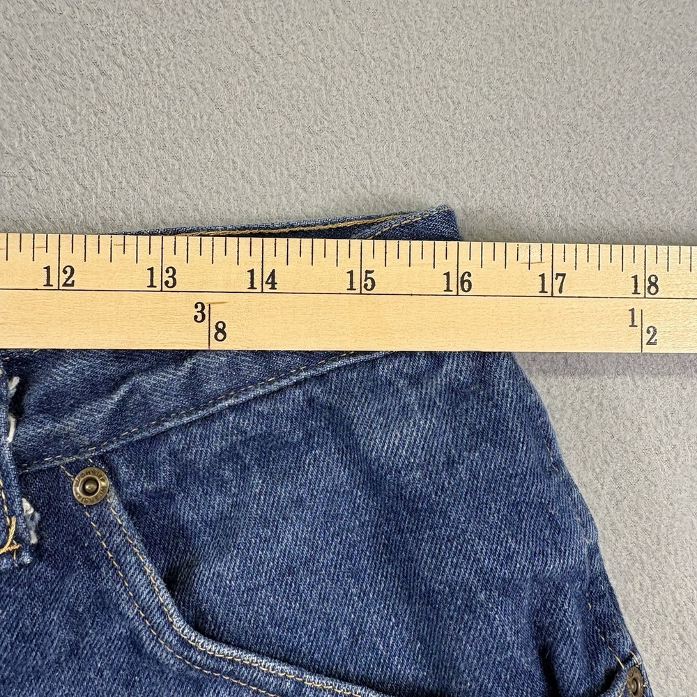 Wrangler Rugged Wear Flannel Lined Jeans Mens 36x32 Blue Denim Made In USA 1991 - Picture 3 of 8
